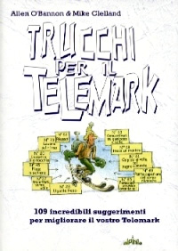 illustrare le tecniche di telemark con i fumetti.